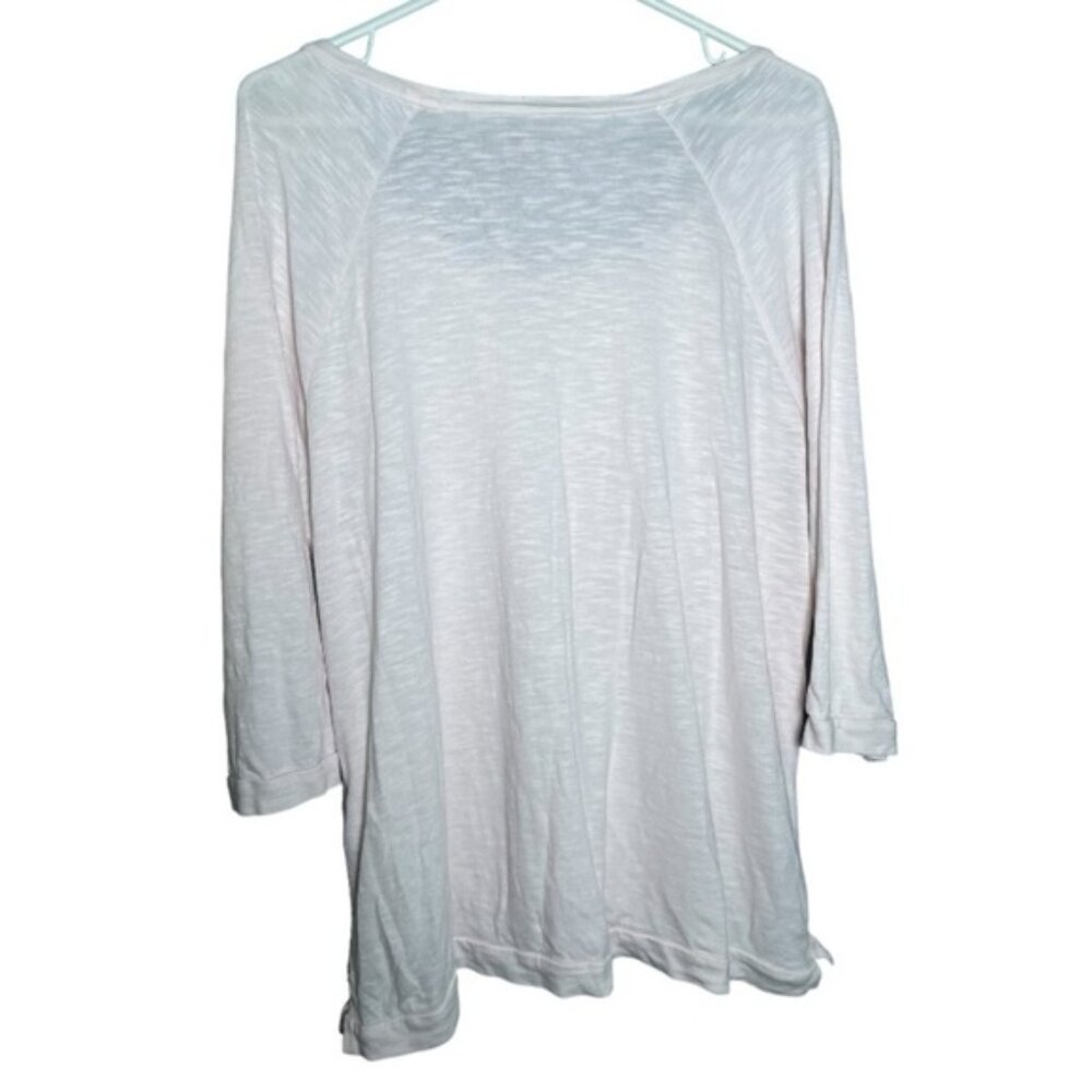 Chico s Large Blouse Top Casual Pink Lace Lightweight Shirts Contemporary Floral - Picture 5 of 9